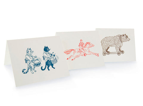 Three Letterpress Cards - Emily Sutton - St. Jude's Prints