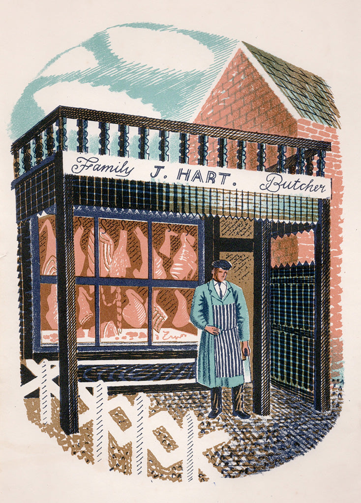 Family Butcher | Eric Ravilious | St. Jude's Prints