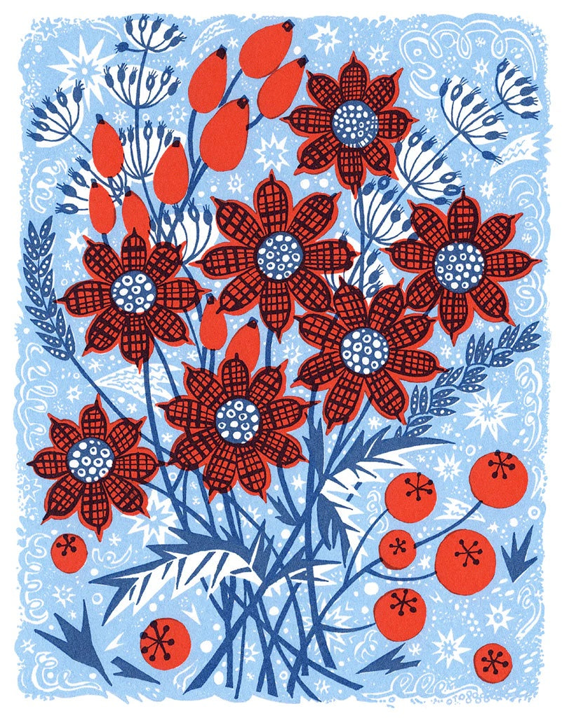 Frost Flowers | Angie Lewin | St. Jude's Prints Frost Flowers | Angie Lewin | St. Jude's Prints