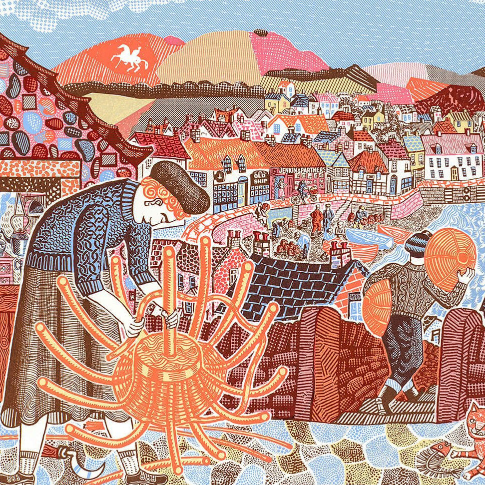 The Worthy Willow Winders Weaving Wonderful Withy Pots! - John Broadley - St. Jude's Prints