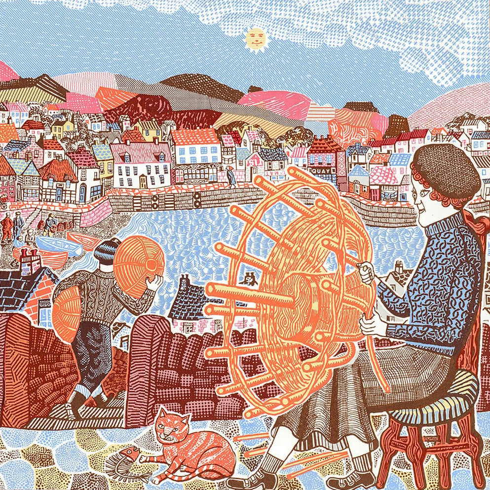 The Worthy Willow Winders Weaving Wonderful Withy Pots! - John Broadley - St. Jude's Prints