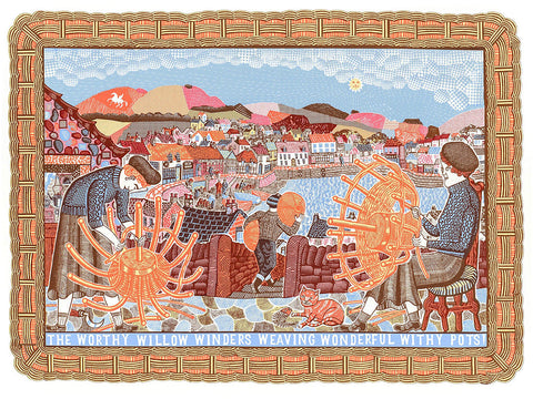 The Worthy Willow Winders Weaving Wonderful Withy Pots! - John Broadley - St. Jude's Prints