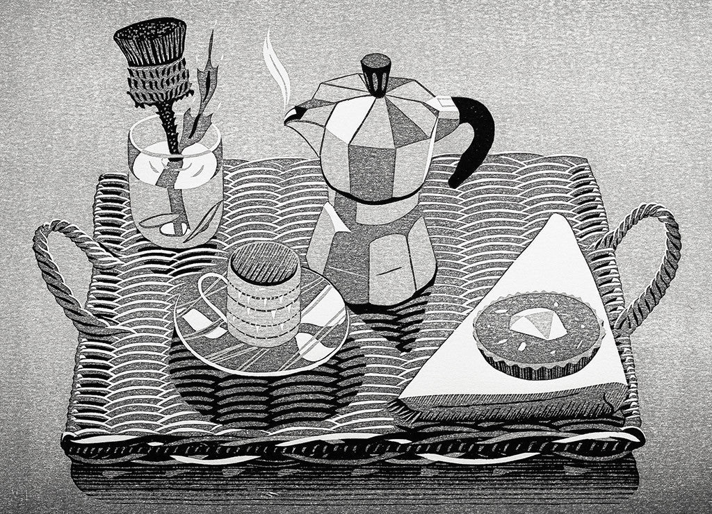 Coffee, Cake, Thistles - Jonathan Ashworth - St. Jude's Prints