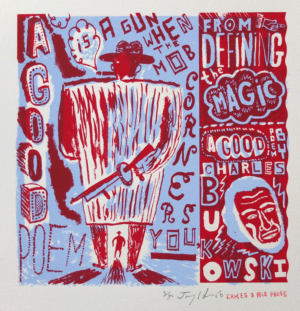 A Good Poem Is A Gun - Jonny Hannah - St. Jude's Prints