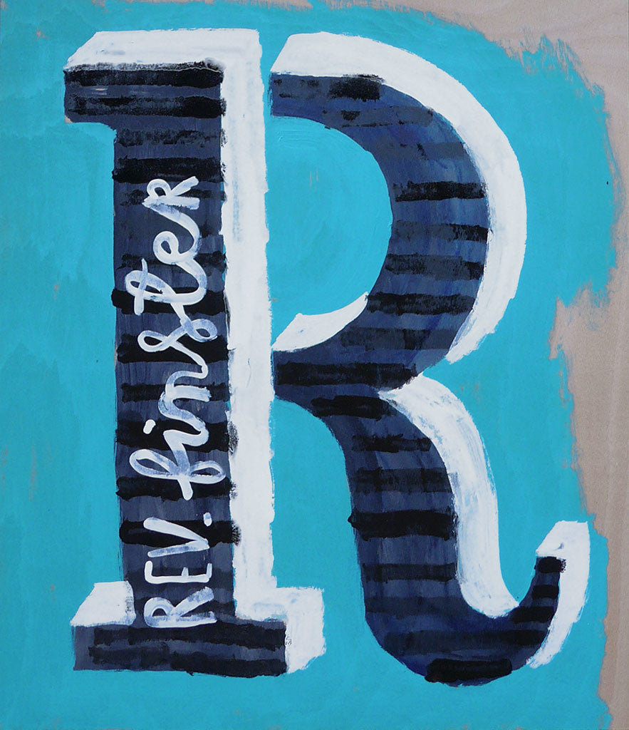 Letters - Votre - R - Jonny Hannah - St. Jude's Prints