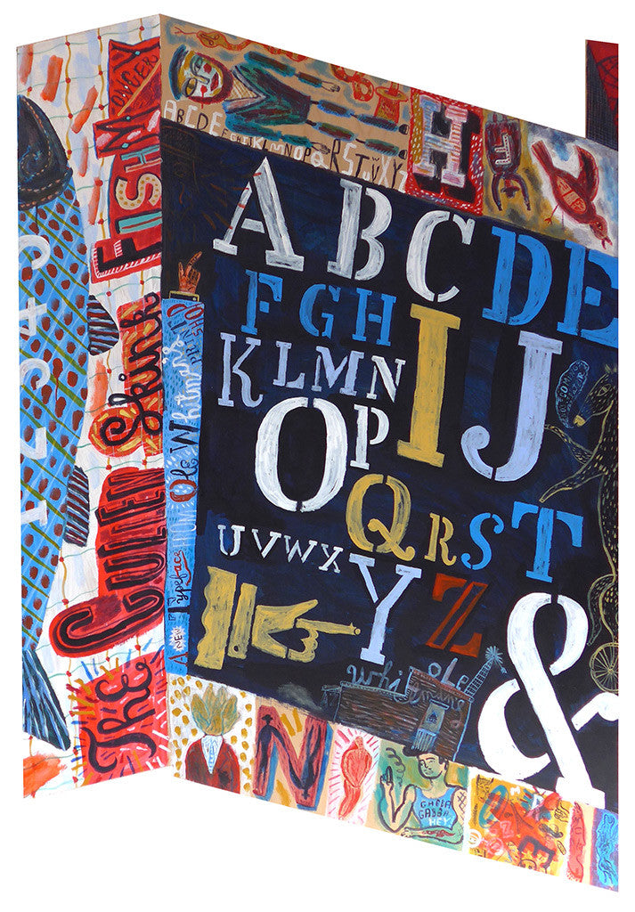 Mural panel - A to Z - Jonny Hannah - St. Jude's Prints