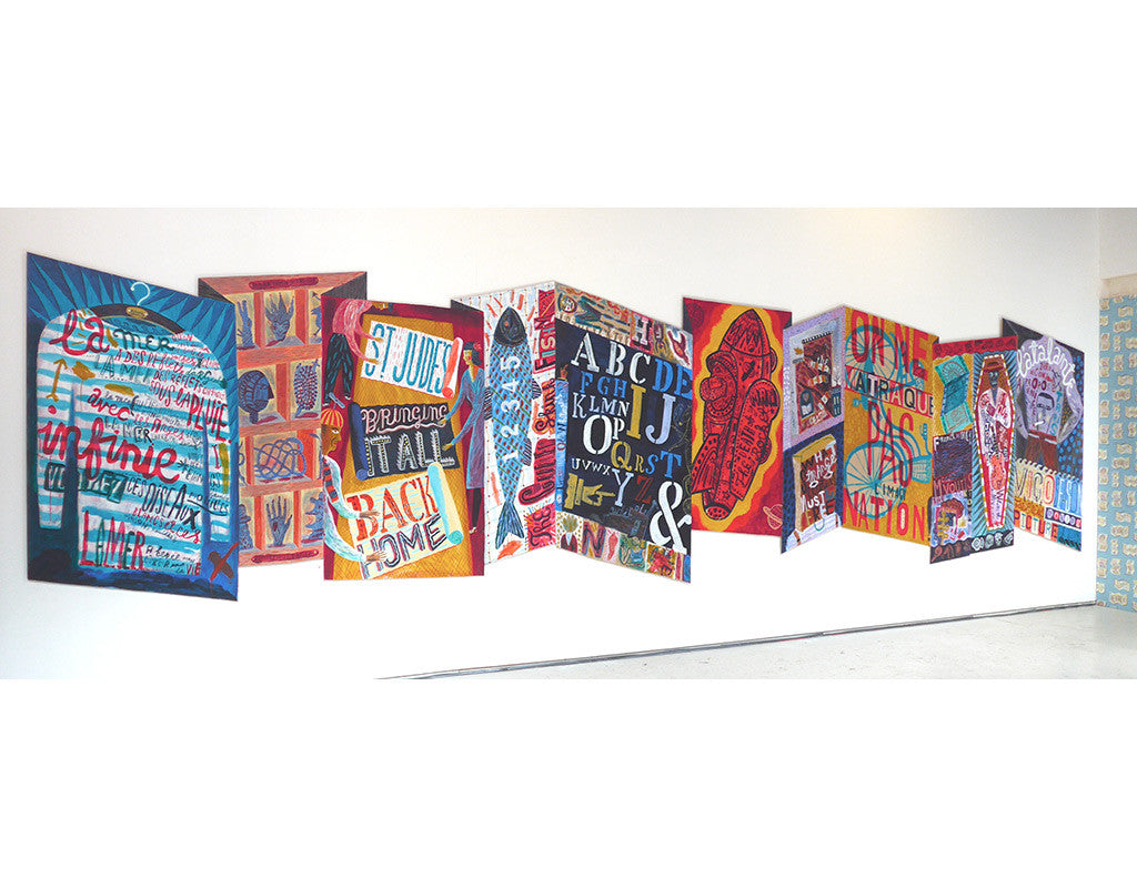 Mural panel - On Ne Matraque Pas - Jonny Hannah - St. Jude's Prints
