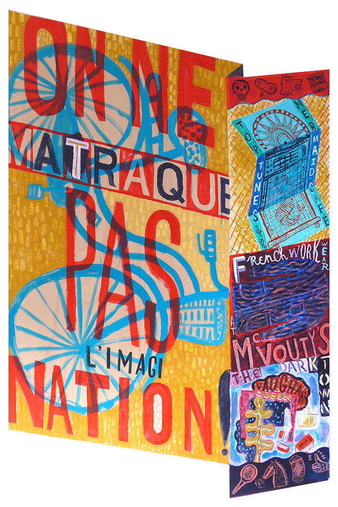 Mural panel - On Ne Matraque Pas - Jonny Hannah - St. Jude's Prints