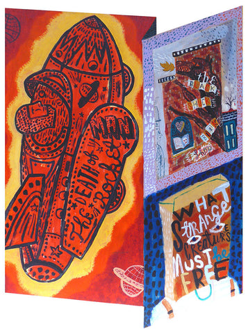 Mural panel - Rocket Man - Jonny Hannah - St. Jude's Prints