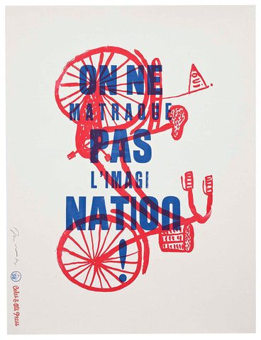 On Ne Matraque Pas - Red - Jonny Hannah - St. Jude's Prints