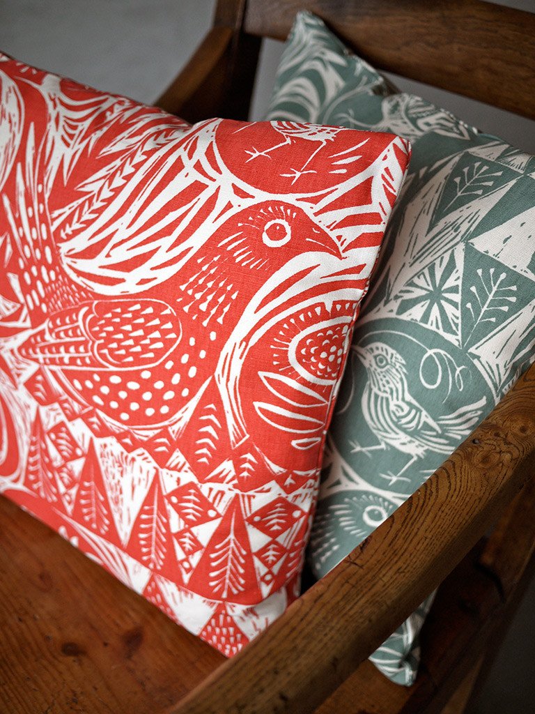 Bird Garden fabric - Mark Hearld - St. Jude's Prints