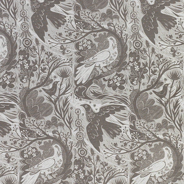 Doveflight fabric - Mark Hearld - St. Jude's Prints