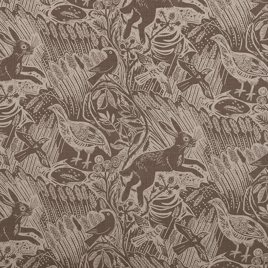 Harvest Hare fabric - Mark Hearld - St. Jude's Prints