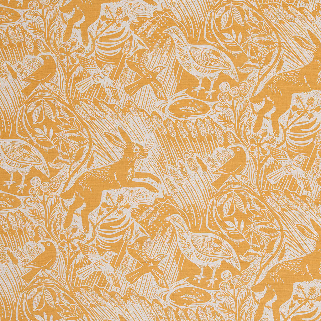 Harvest Hare fabric - Mark Hearld - St. Jude's Prints