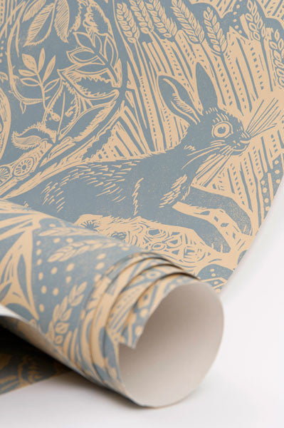 Harvest Hare wallpaper - Mark Hearld - St. Jude's Prints