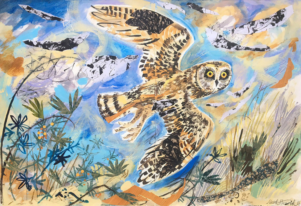 Short Eared Owl, Spurn Point - Mark Hearld - St. Jude's Prints
