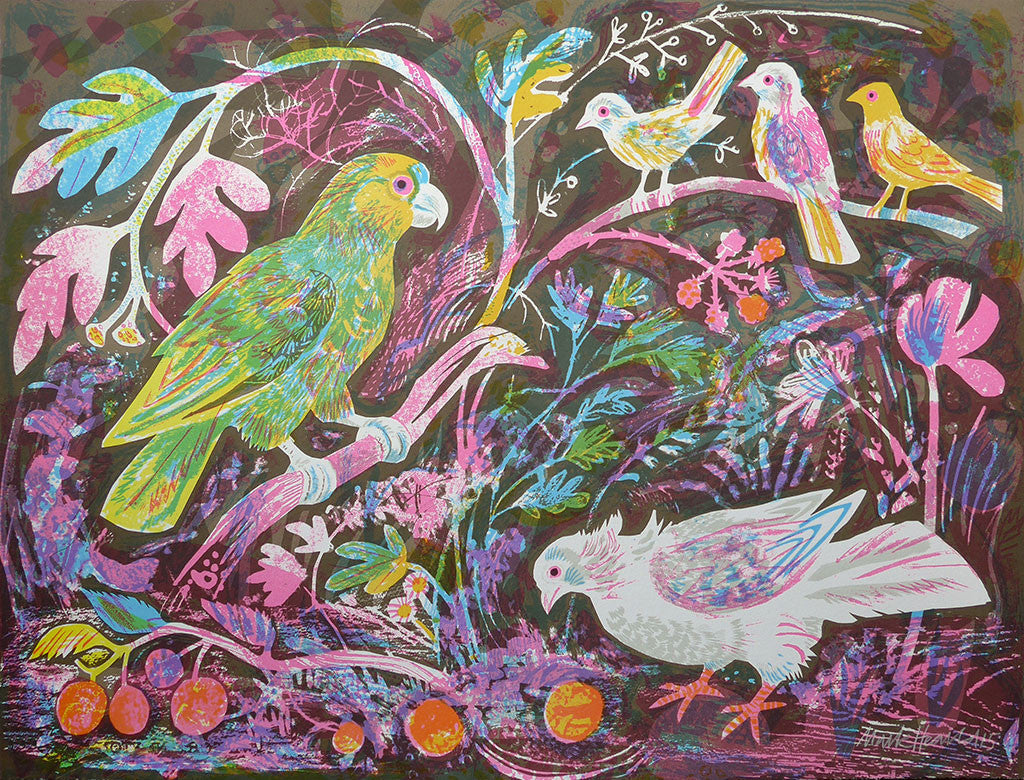 Still Life with Amazon Parrot - Mark Hearld - St. Jude's Prints