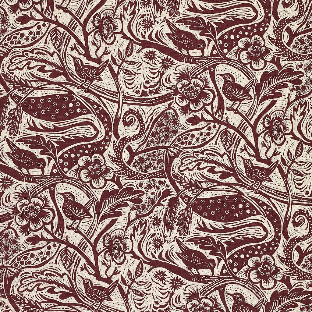 Wren fabric - Mark Hearld - St. Jude's Prints