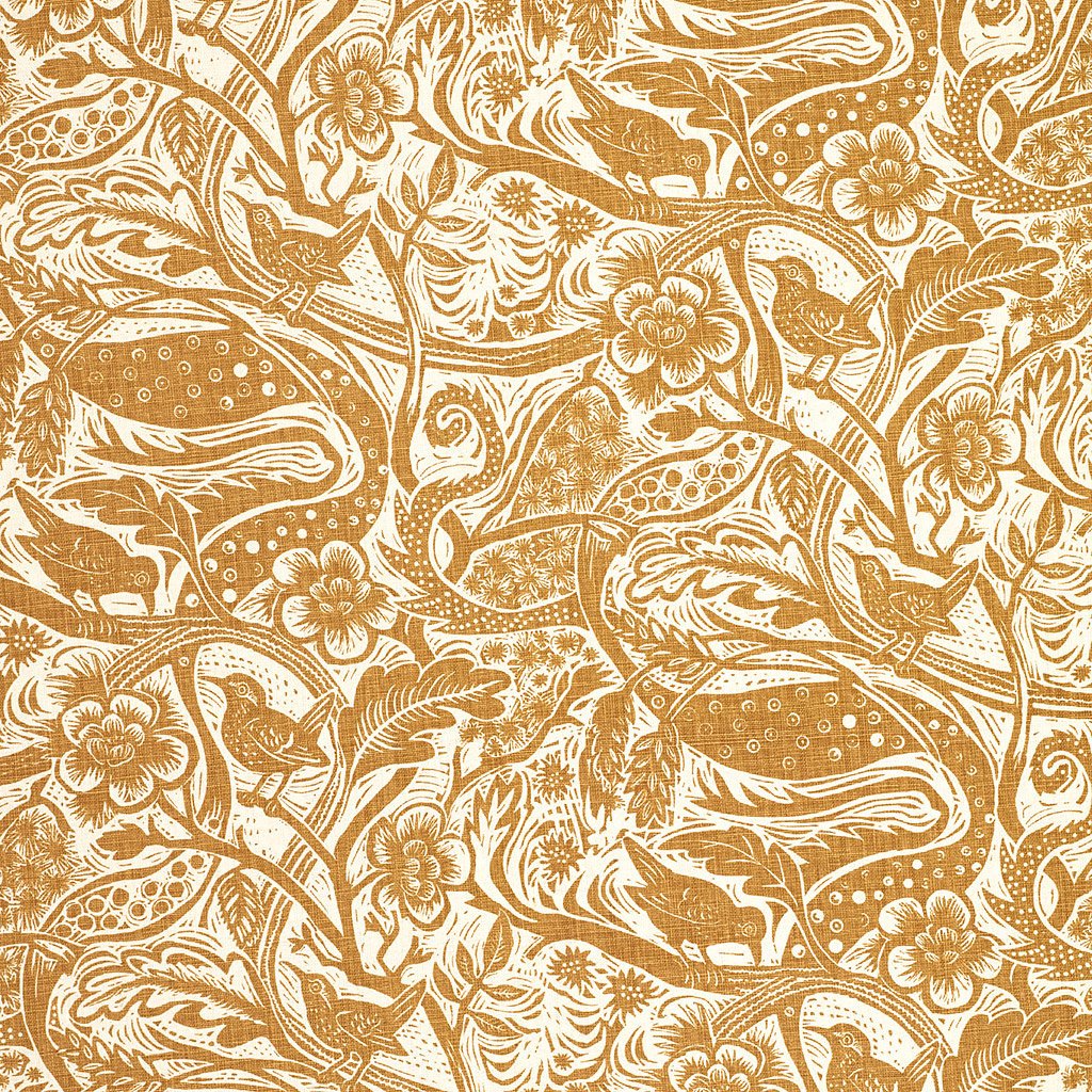 Wren fabric - Mark Hearld - St. Jude's Prints