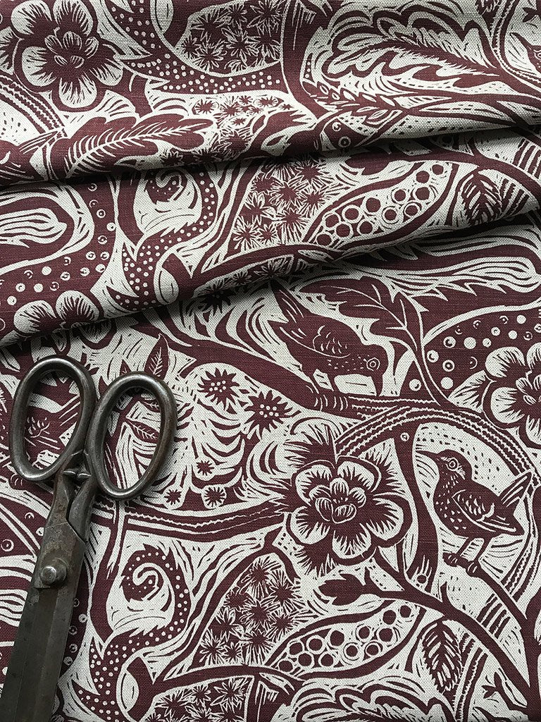 Wren fabric - Mark Hearld - St. Jude's Prints