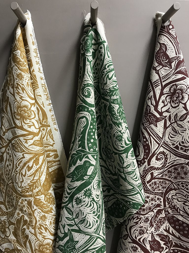Wren fabric - Mark Hearld - St. Jude's Prints