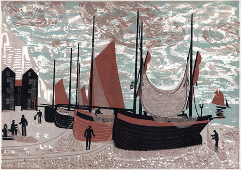 Boats on the Beach at Hastings - Melvyn Evans - St. Jude's Prints