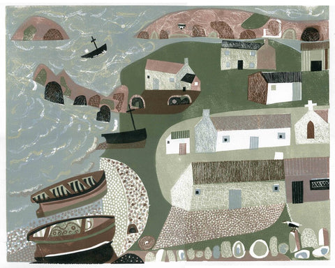 Coastal Village - Melvyn Evans - St. Jude's Prints
