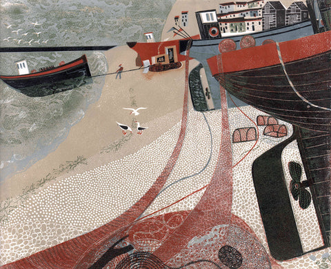 Fishing Boats on Hastings Beach - Melvyn Evans - St. Jude's Prints