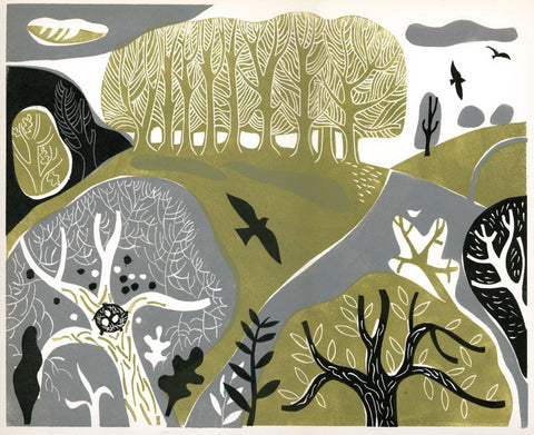 Landscape with Blackbird - Melvyn Evans - St. Jude's Prints