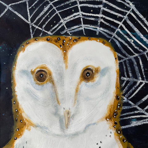 Barn Owl and Cobweb - Mick Manning - St. Jude's Prints