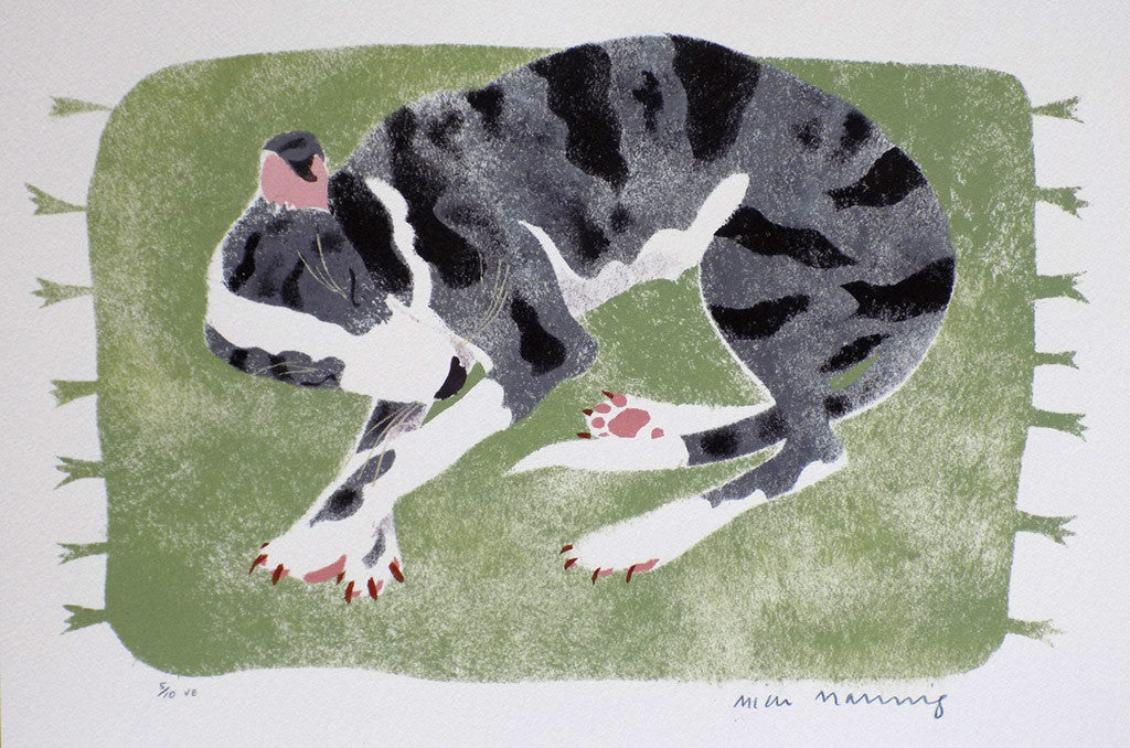 Blue Merle Lurcher Pup - Mick Manning - St. Jude's Prints