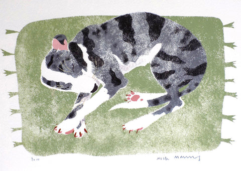Blue Merle Lurcher Pup - Mick Manning - St. Jude's Prints