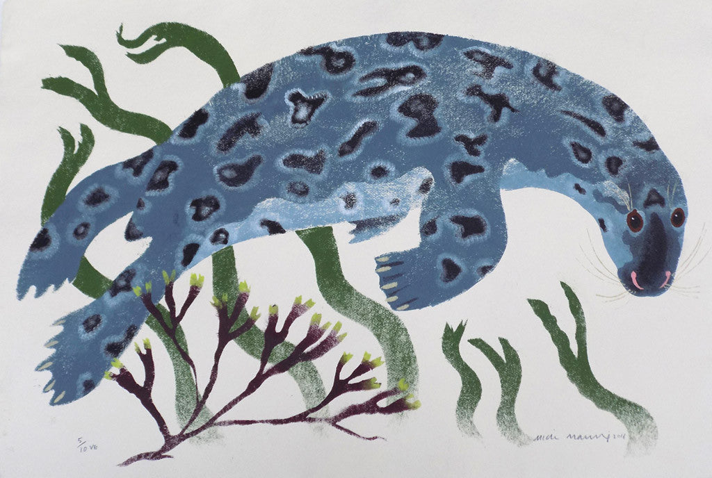 Curious Grey Seal - Mick Manning - St. Jude's Prints