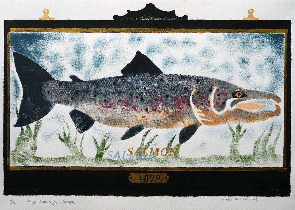 Percy's Salmon 5/10 - Mick Manning - St. Jude's Prints