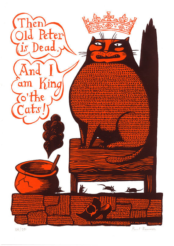King o' the Cats - Paul Bommer - St. Jude's Prints