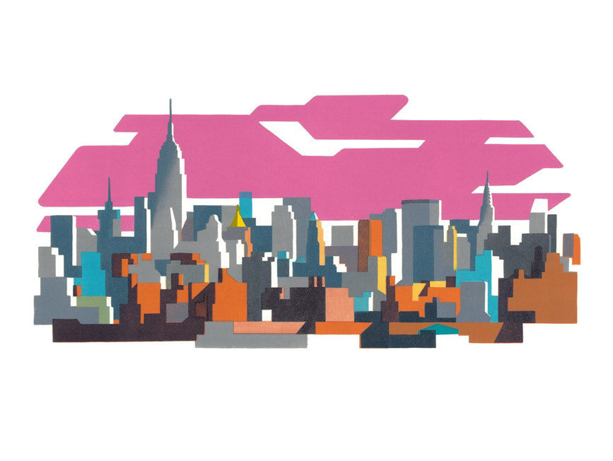 New York - Pink - Paul Catherall - St. Jude's Prints