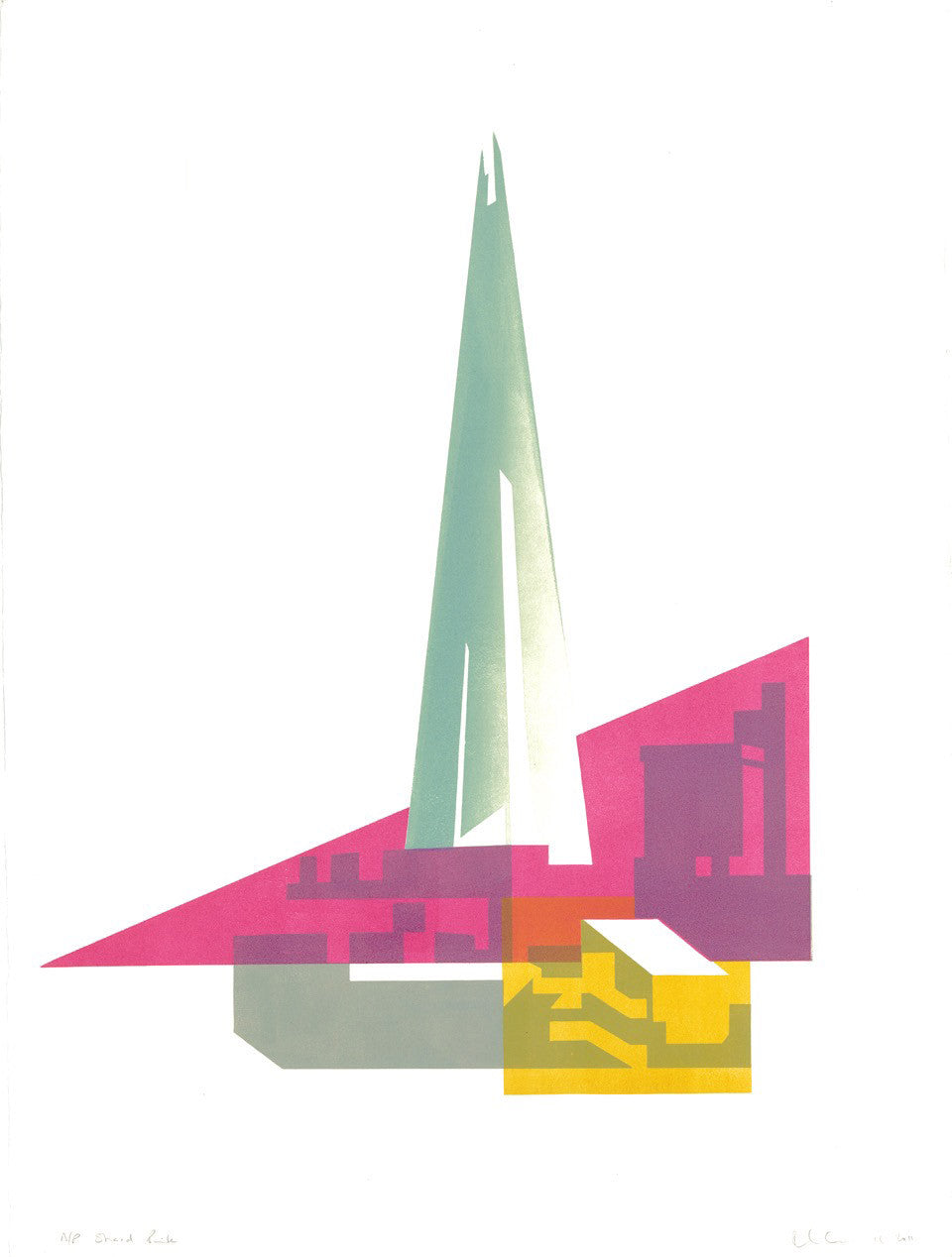 Shard - Pink - Paul Catherall - St. Jude's Prints