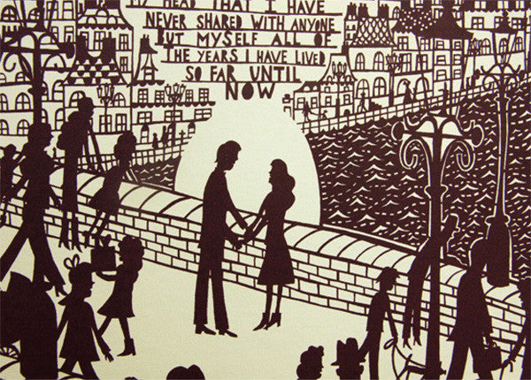 All of the Thoughts  (Man/Woman) - Rob Ryan - St. Jude's Prints