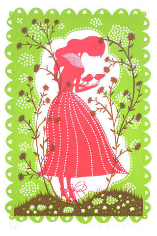 Bird Lady - Rob Ryan - St. Jude's Prints