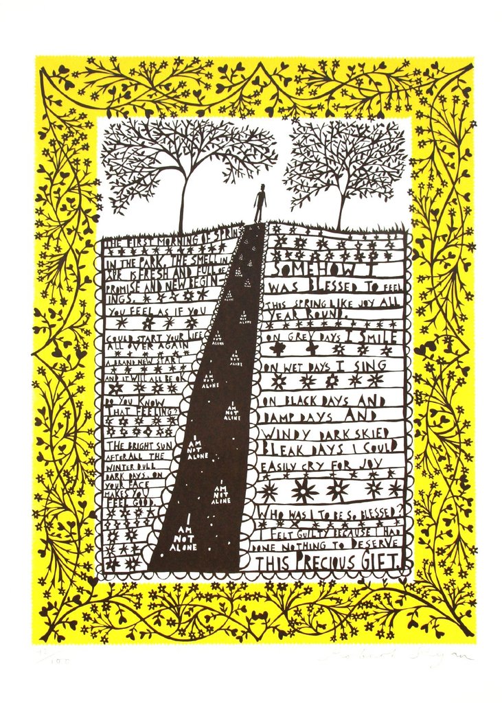The First Morning of Spring - Rob Ryan - St. Jude's Prints