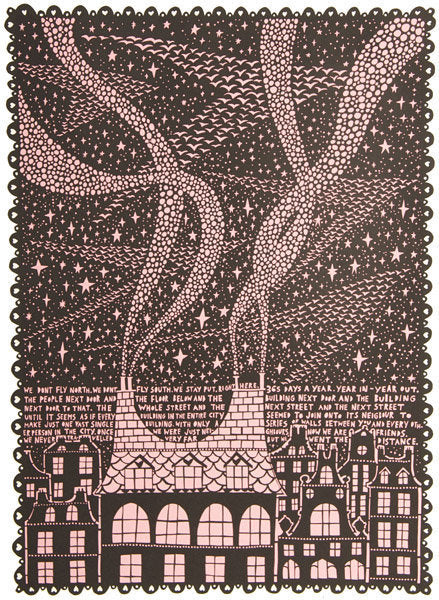 We Don't Fly North (Pink) 27/50 - Rob Ryan - St. Jude's Prints