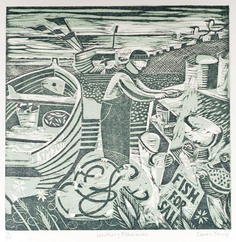 Worthing Fisherman 40/40 - Sarah Young - St. Jude's Prints