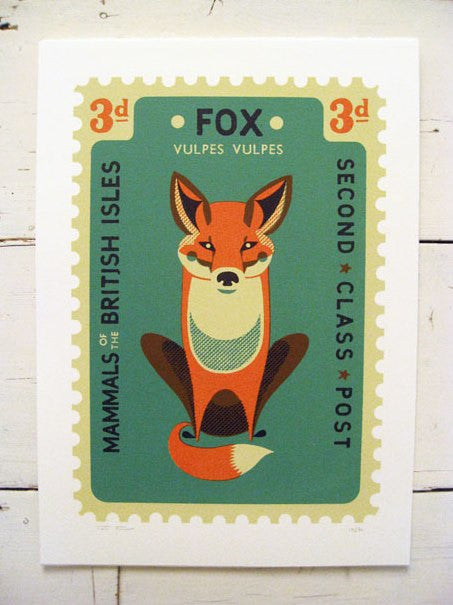 Large Fox Stamp - Tom Frost - St. Jude's Prints