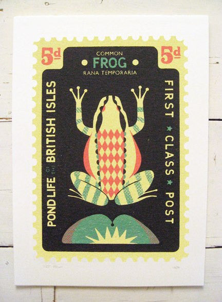 Large Frog Stamp - Tom Frost - St. Jude's Prints
