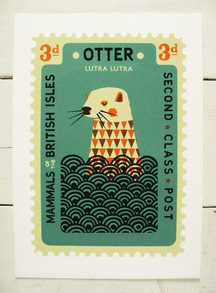 Large Otter Stamp - Tom Frost - St. Jude's Prints