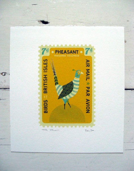 Small Pheasant Stamp - Tom Frost - St. Jude's Prints
