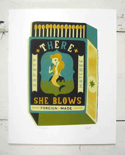 There She Blows - Large - Tom Frost - St. Jude's Prints